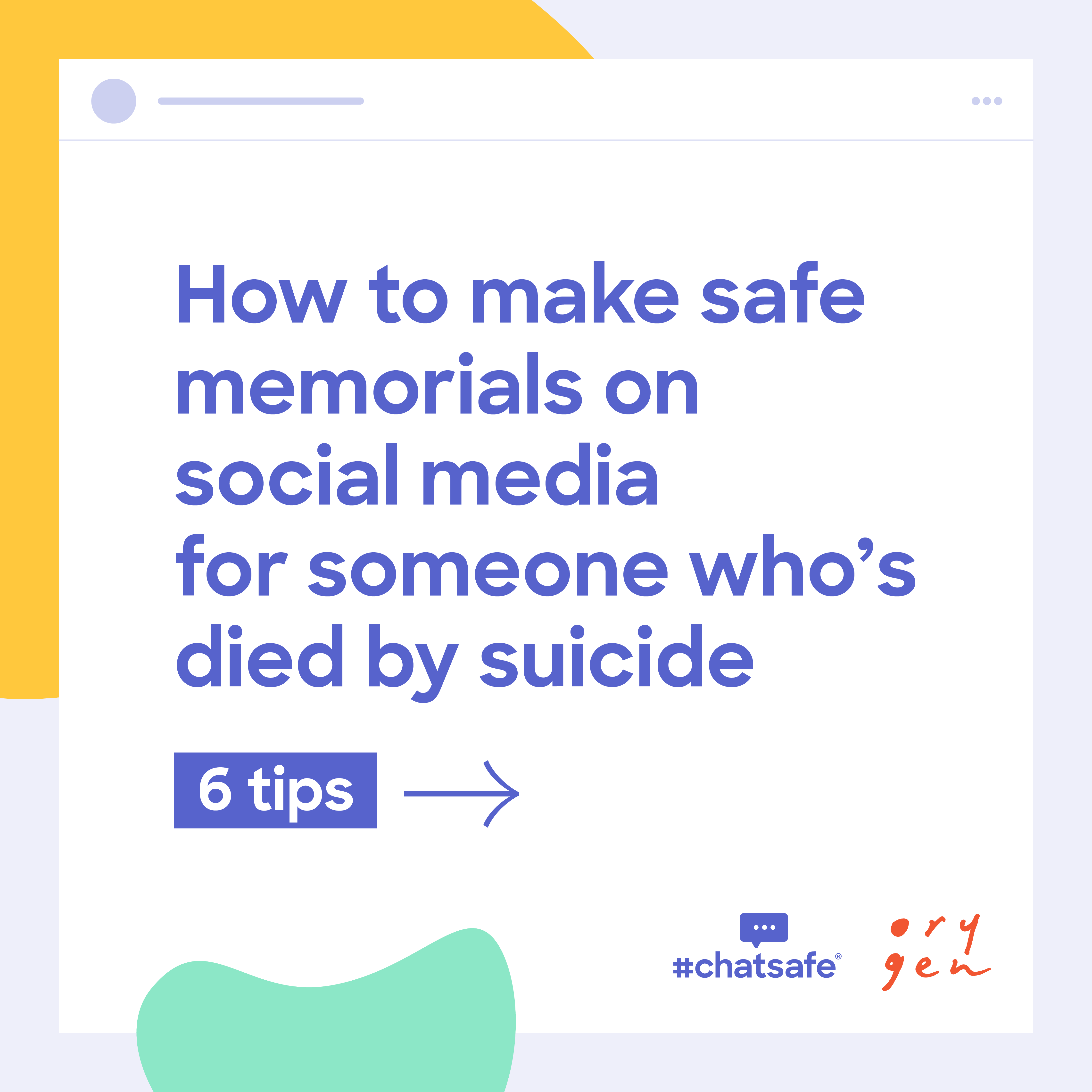 How to make safe memorials Tip 1