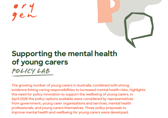 Supporting the mental health of young carers