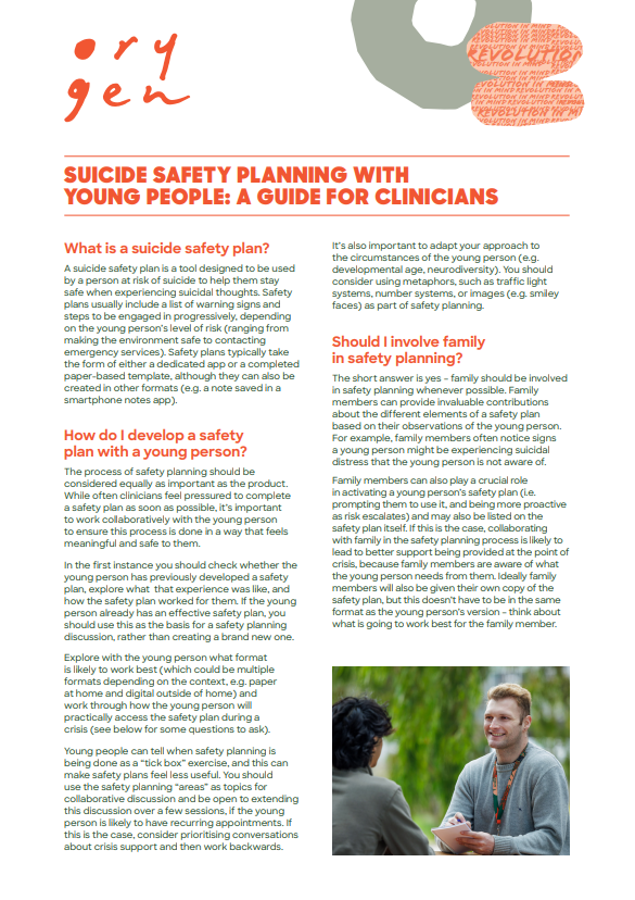Suicide safety planning: A guide for clinicians