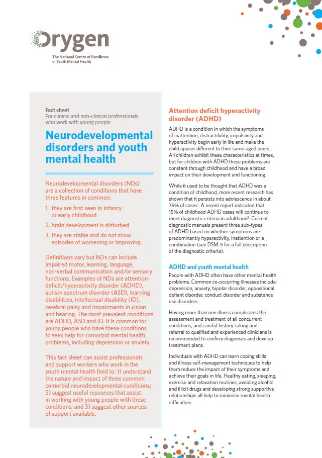 Attention Problems In Early Childhood >> Neurodevelopmental Disorders And Youth Mental Health Orygen The Attention Problems In Early Childhood >> Neurodevelopmental Disorders And Youth Mental Health Orygen The