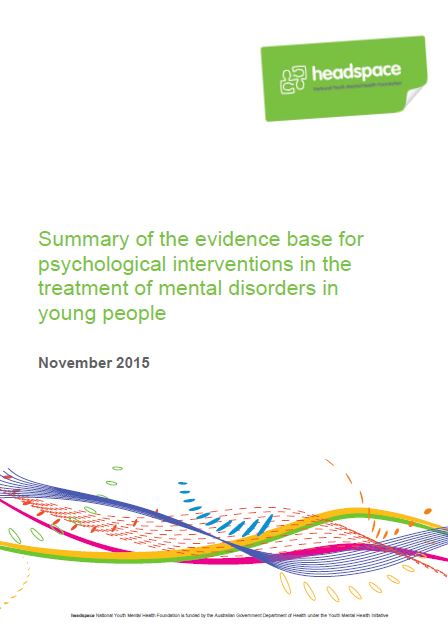 Psychological interventions in the treatment of mental disorders in