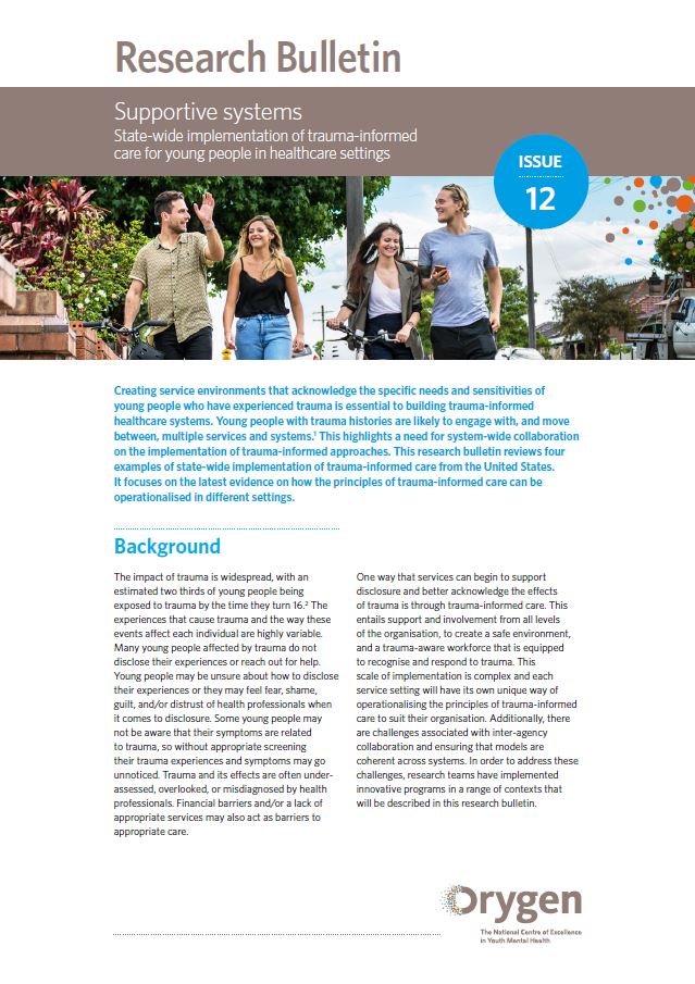 Research bulletins Orygen, Revolution in Mind