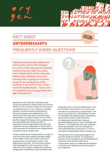 Antidepressants: frequently asked questions
