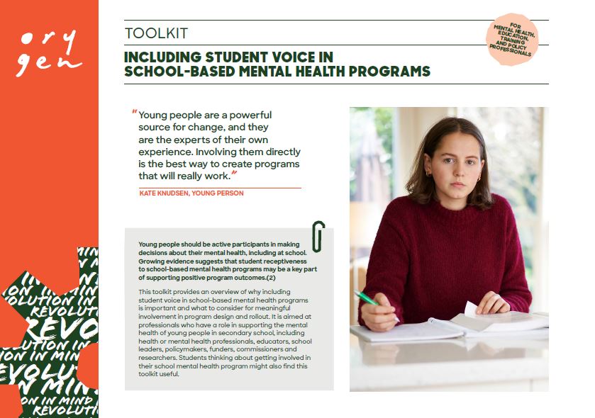 Including student voices in school-based mental health programs
