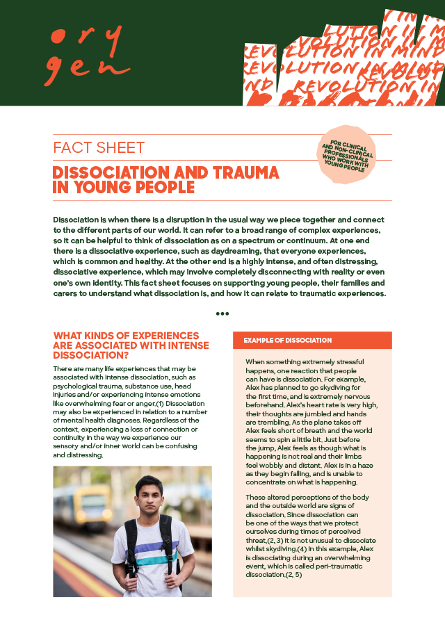 Dissociation and trauma in young people