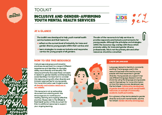 Inclusive and gender-affirming youth mental health services